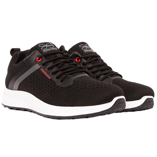 Black - Front - Crosshatch Mens Kamran Trainers