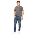 Dark Wash - Side - Bewley & Ritch Mens Newbury Straight Washed Jeans