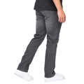 Grey - Back - Bewley & Ritch Mens Newbury Straight Washed Jeans