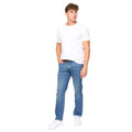 Blue Wash - Back - Bewley & Ritch Mens Newbury Straight Washed Jeans