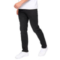 Black Wash - Front - Bewley & Ritch Mens Newbury Straight Washed Jeans
