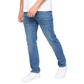 Blue Wash - Front - Bewley & Ritch Mens Newbury Straight Washed Jeans