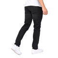Black - Back - Bewley & Ritch Mens Abingdon Mid Wash Slim Jeans