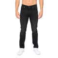 Black - Front - Bewley & Ritch Mens Abingdon Mid Wash Slim Jeans