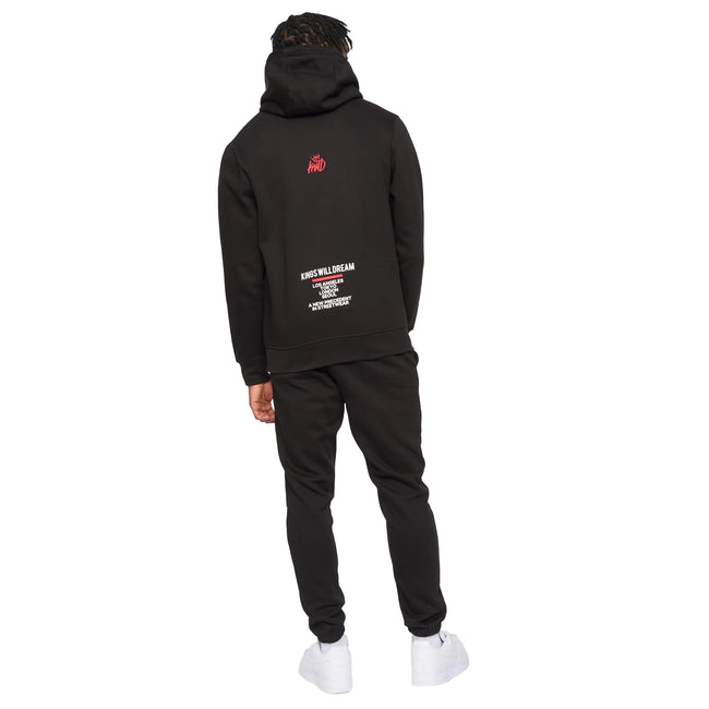 Black - Back - Kings Will Dream Mens Tagged Hoodie