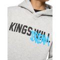 Grey Marl - Back - Kings Will Dream Boys Tagged Hoodie