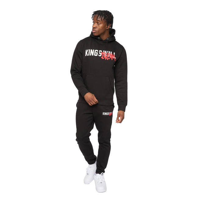 Black - Side - Kings Will Dream Mens Tagged Jogging Bottoms