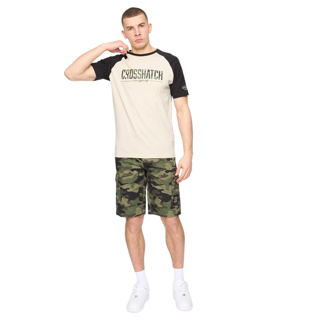Black-Stone - Side - Crosshatch Mens Camtort T-Shirt