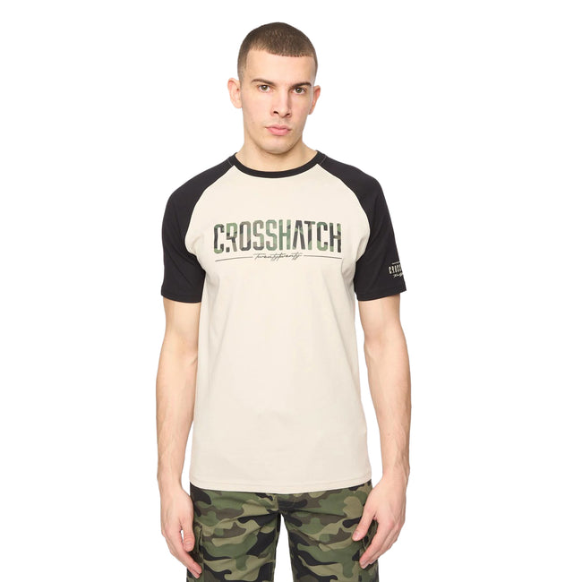 Black-Stone - Front - Crosshatch Mens Camtort T-Shirt