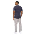 Navy - Back - Crosshatch Mens Shellworth T-Shirt