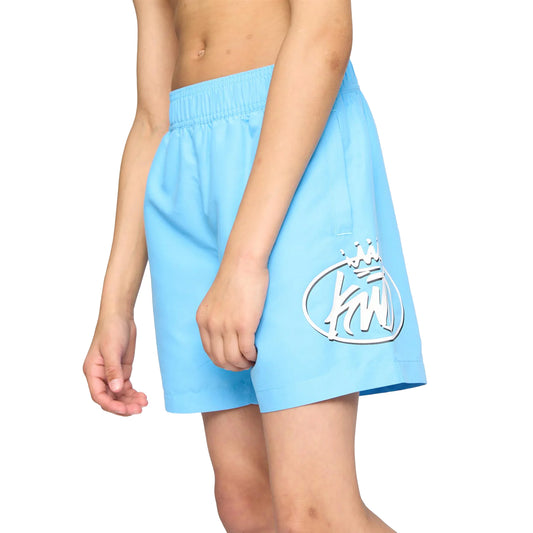 Sky Blue - Front - Kings Will Dream Boys Soap Swim Shorts