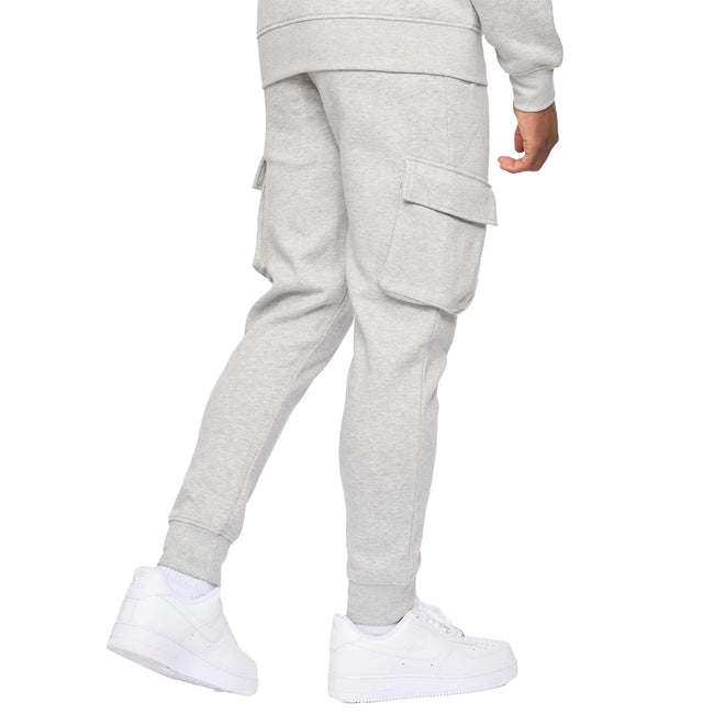 Grey Marl - Back - Kings Will Dream Mens Crosby 2.0 Cargo Jogging Bottoms