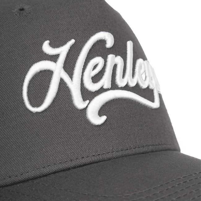 Charcoal - Side - Henleys Mens Scripthen Cap