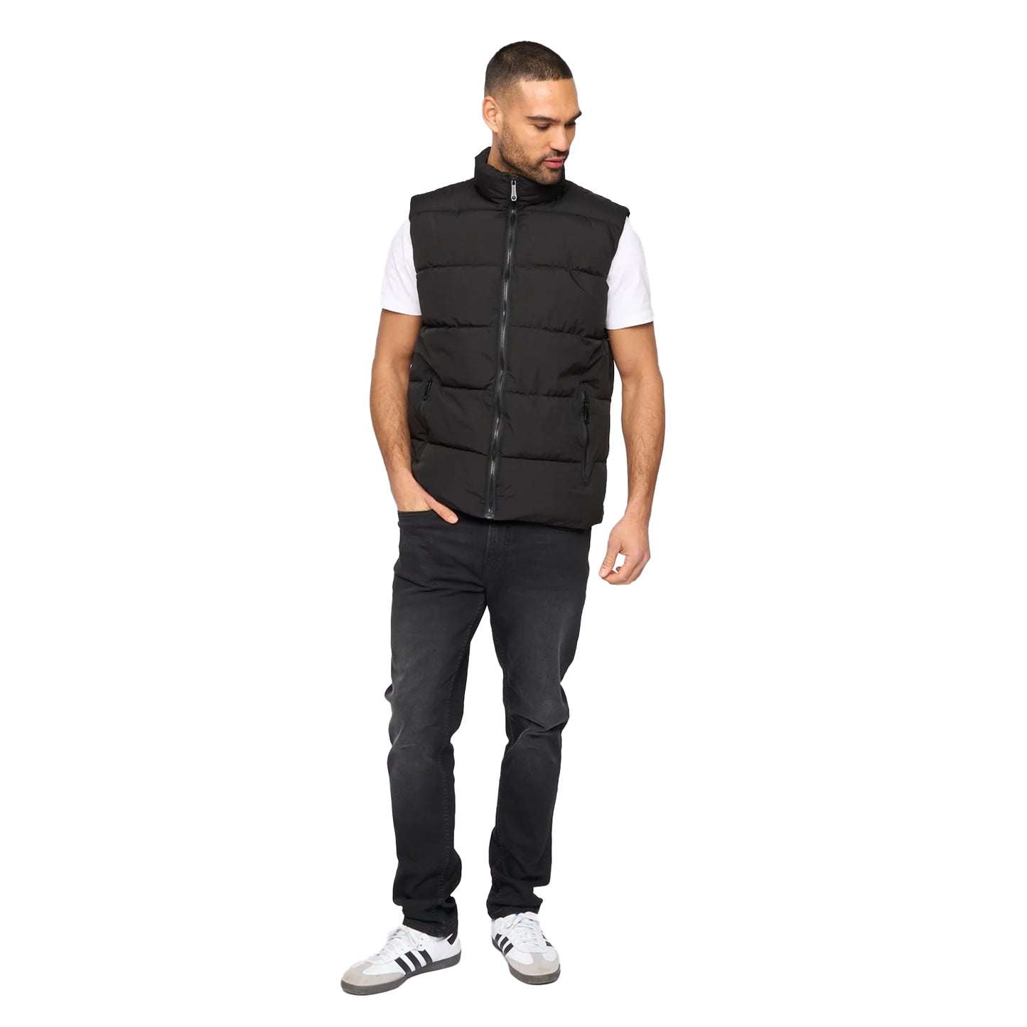 Black - Side - Bewley & Ritch Mens Stanten Puffer Gilet