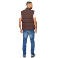 Dark Brown - Back - Bewley & Ritch Mens Stanten Puffer Gilet