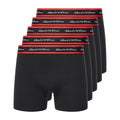 Black - Front - Kings Will Dream Mens Scriptband Boxer Shorts (Pack of 5)