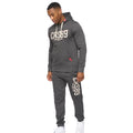 Charcoal Marl - Side - Crosshatch Mens Ellsworth Jogging Bottoms