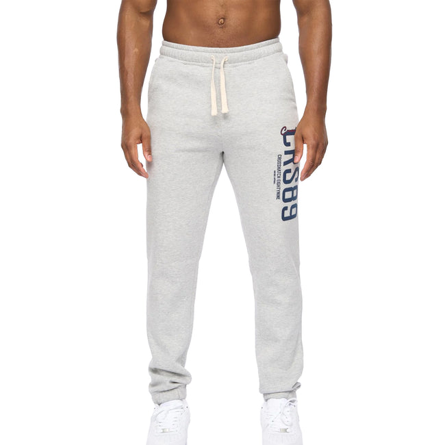 Grey Marl - Front - Crosshatch Mens Ellsworth Jogging Bottoms