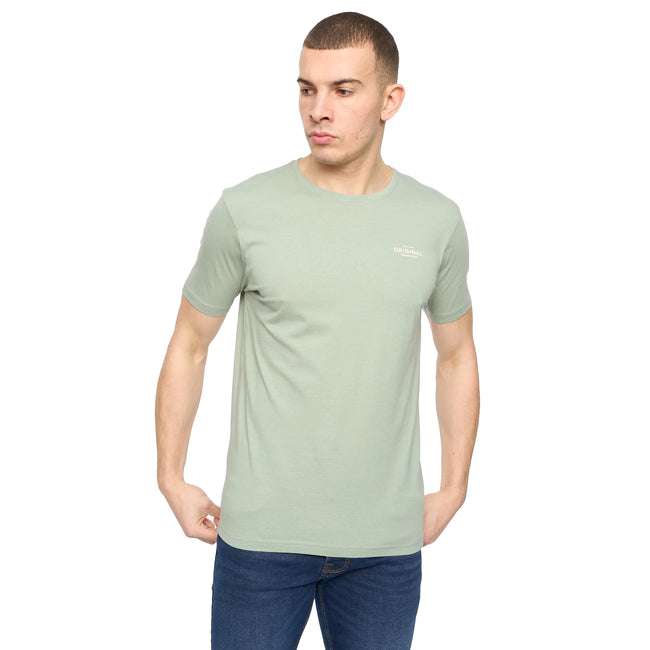 Off White-Stone-Brown-Sage-Dark Olive - Lifestyle - Crosshatch Mens Basicnatural T-Shirt (Pack of 5)
