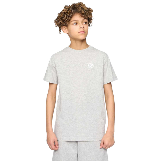Grey Marl - Front - Kings Will Dream Boys Stanton Back Print T-Shirt