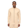 Stone - Front - Duck and Cover Mens Hannings Full Zip Top