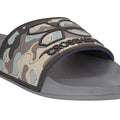 Black - Side - Crosshatch Mens Remorid Camo Sliders