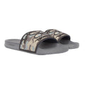 Black - Front - Crosshatch Mens Remorid Camo Sliders
