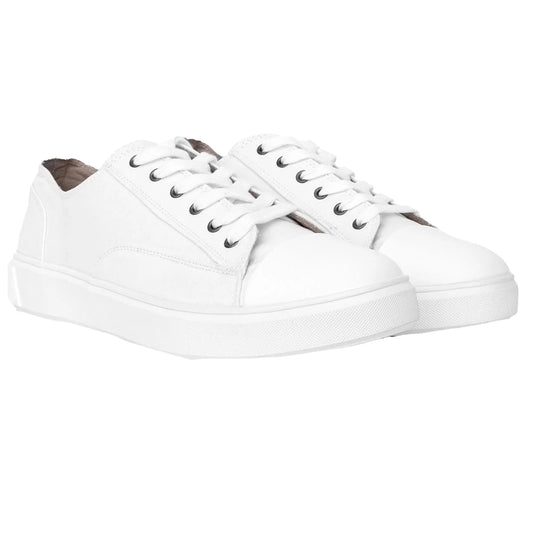 White - Front - Duck and Cover Mens Nesta Trainers