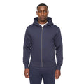 Navy - Front - Duck and Cover Mens Chemtars Full Zip Hoodie