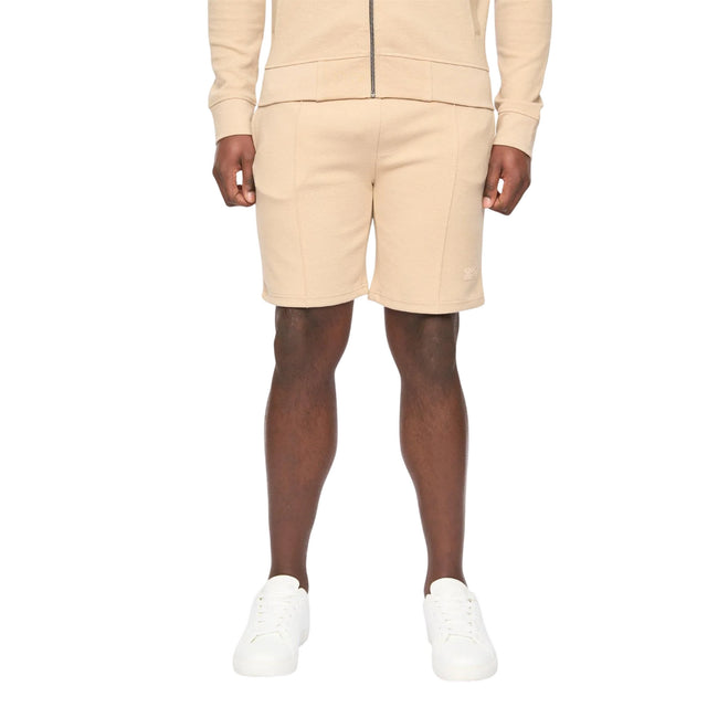 Stone - Front - Duck and Cover Mens Hannings Shorts