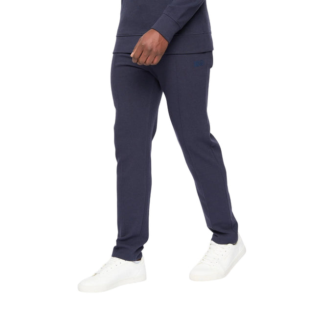 Dark Navy - Side - Duck and Cover Mens Hannings Jogging Bottoms