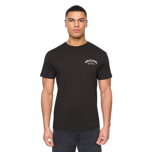 Black - Front - Henleys Mens Henwing T-Shirt