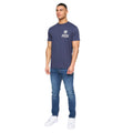 Navy - Lifestyle - Henleys Mens Henstamp Cotton T-Shirt
