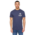 Navy - Front - Henleys Mens Henstamp Cotton T-Shirt