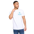 White - Side - Henleys Mens Henstamp Cotton T-Shirt