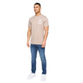 Taupe - Lifestyle - Henleys Mens Henstamp Cotton T-Shirt