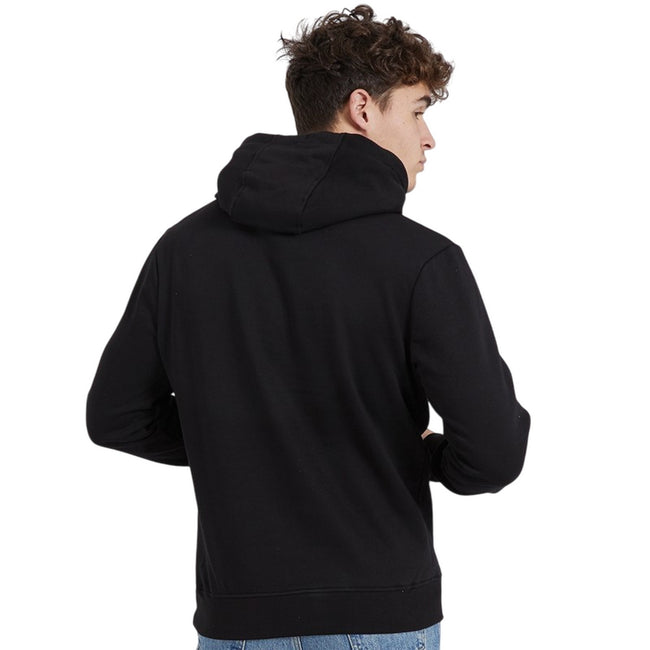Black - Back - Henleys Mens Henycore Cotton Hoodie