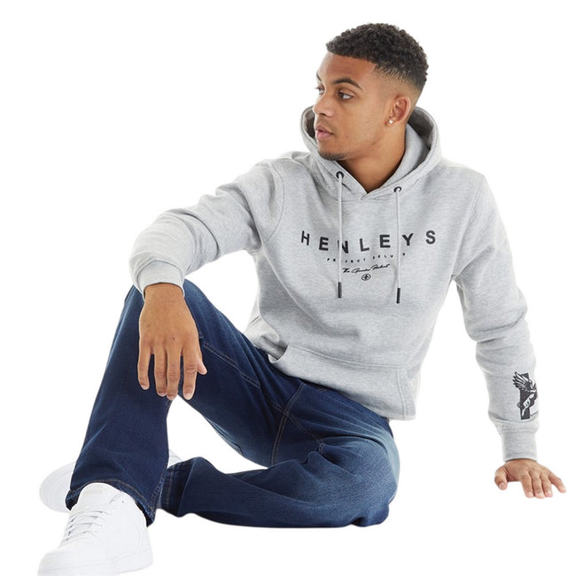 Grey Marl - Lifestyle - Henleys Mens Henycore Cotton Hoodie