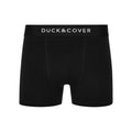 Black - Side - Duck and Cover Mens Sagnet Boxer Shorts (Pack of 3)