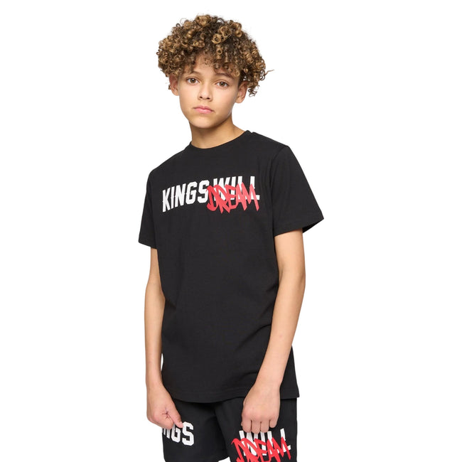 Black - Front - Kings Will Dream Boys Tagged T-Shirt