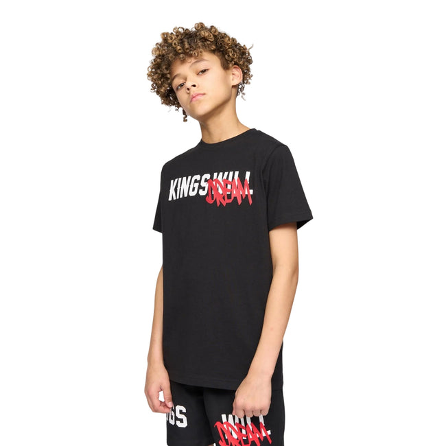 Black - Side - Kings Will Dream Boys Tagged T-Shirt