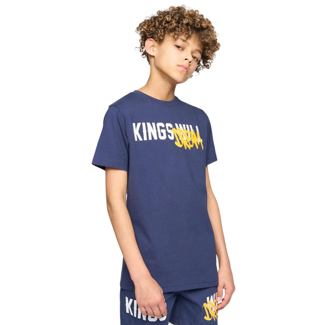 Navy - Lifestyle - Kings Will Dream Boys Tagged T-Shirt