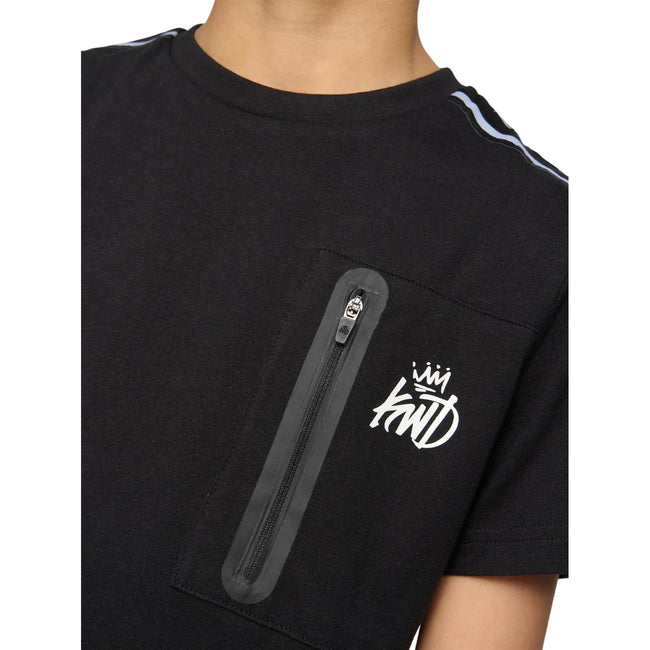 Black - Side - Kings Will Dream Boys Techy Cargo Taped T-Shirt