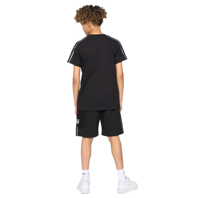 Black - Back - Kings Will Dream Boys Techy Cargo Taped T-Shirt