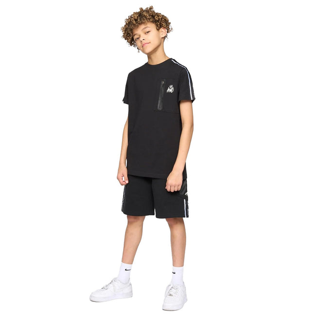 Black - Lifestyle - Kings Will Dream Boys Techy Cargo Taped T-Shirt