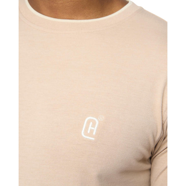 Stone Marl - Side - Crosshatch Mens Einstip T-Shirt