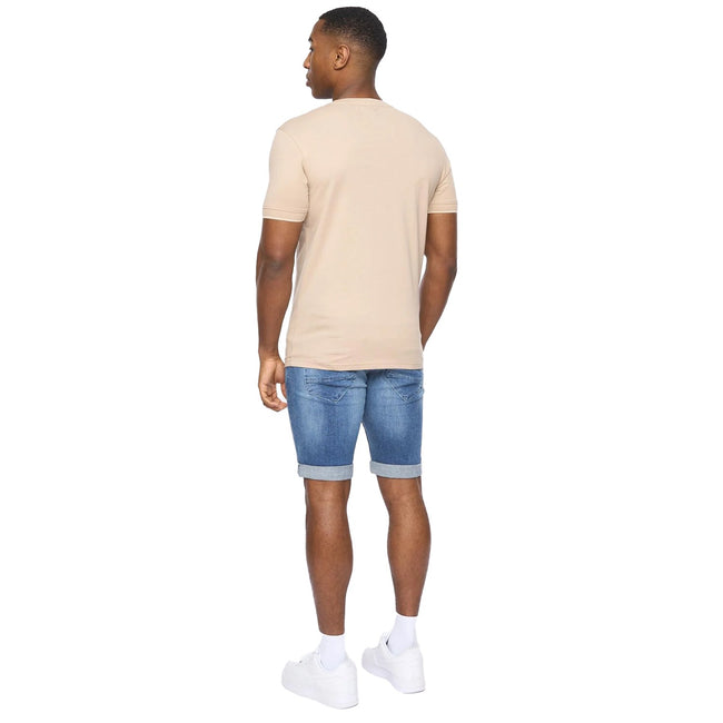 Stone Marl - Back - Crosshatch Mens Einstip T-Shirt