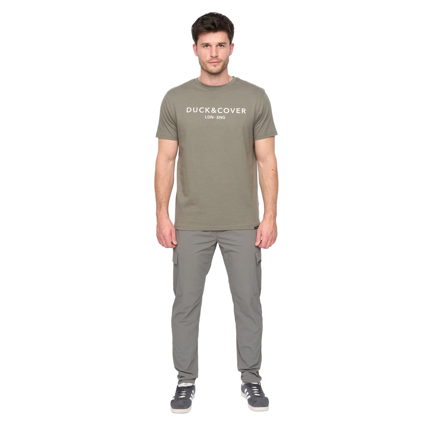 Green Slate - Side - Duck and Cover Mens Chamata T-Shirt