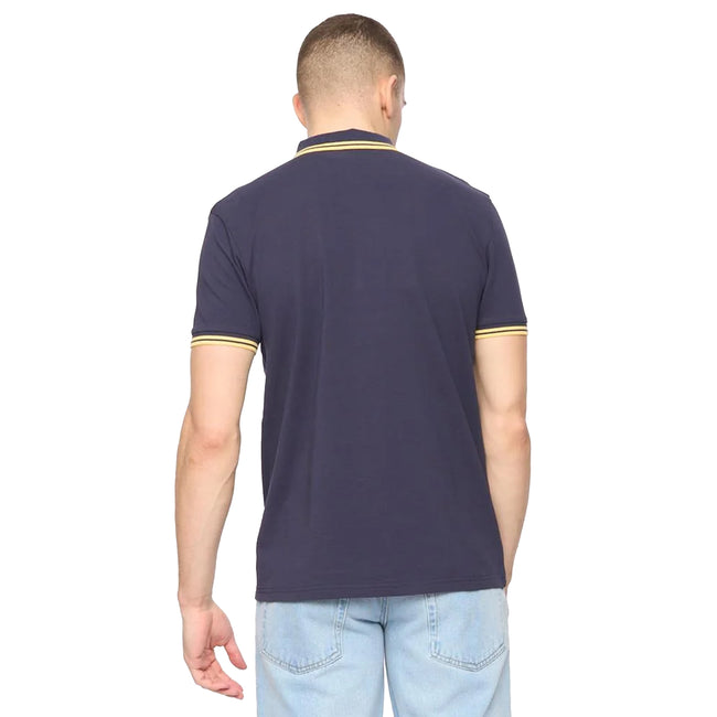 Blue Nights - Back - Crosshatch Mens Changra Polo Shirt