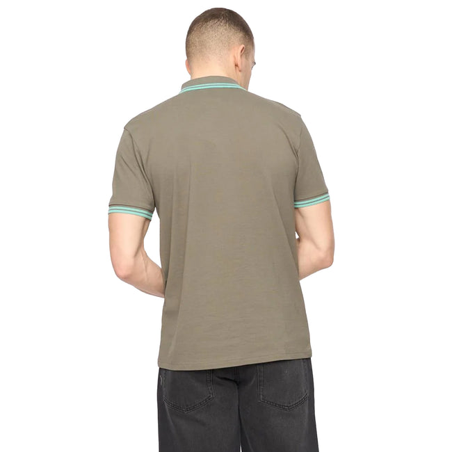 Dark Sage - Back - Crosshatch Mens Changra Polo Shirt